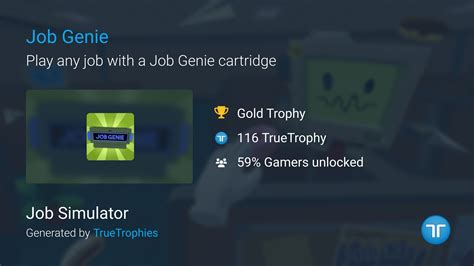 Job Genie Trophy in Job Simulator .